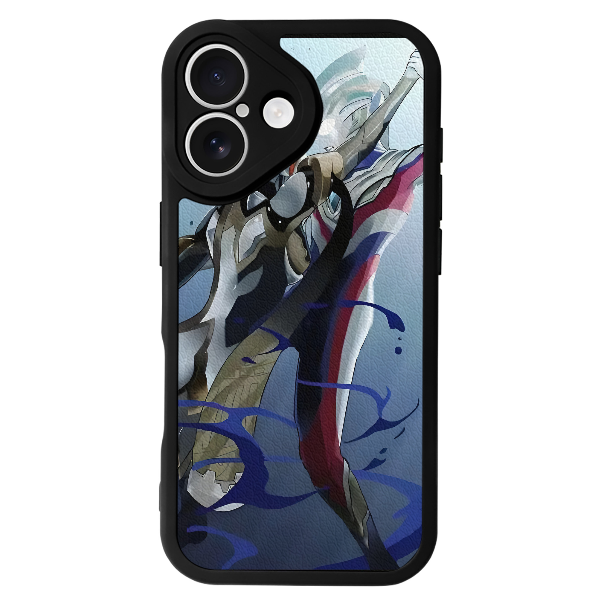 （画像用） ウルトラマン Ultraman 【iPhone 16シリーズ対応】シリコンスマホケース（レザー調） 材質：シリコン